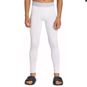 DSG White Full Length Youth Compression Tights, Size M, NWT